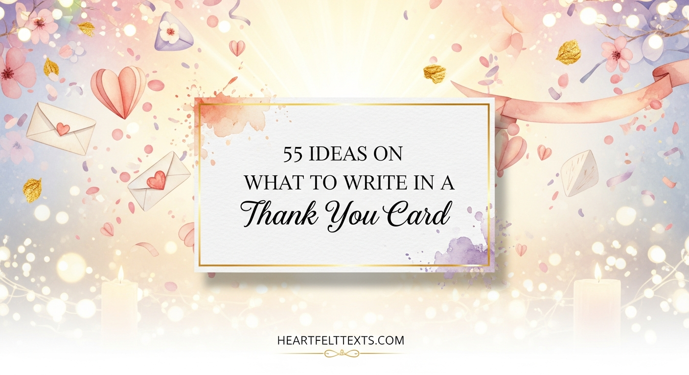 55 Ideas on What to Write in a Thank You Card