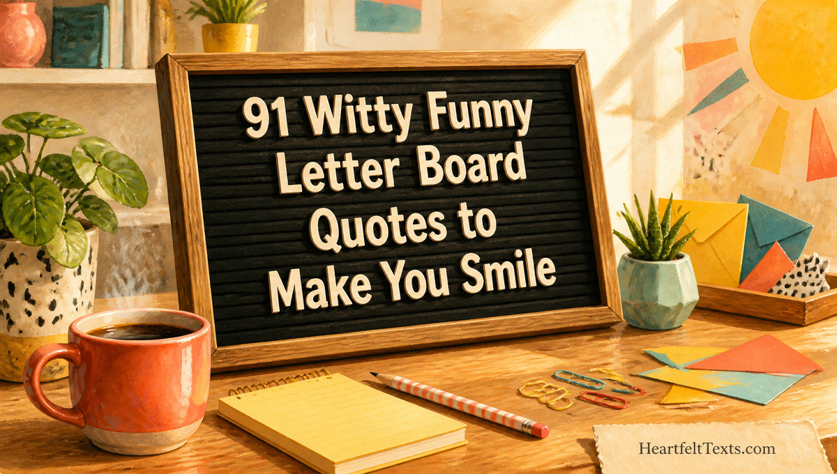 91 Witty Funny Letter Board Quotes to Make You Smile – HeartfeltTexts