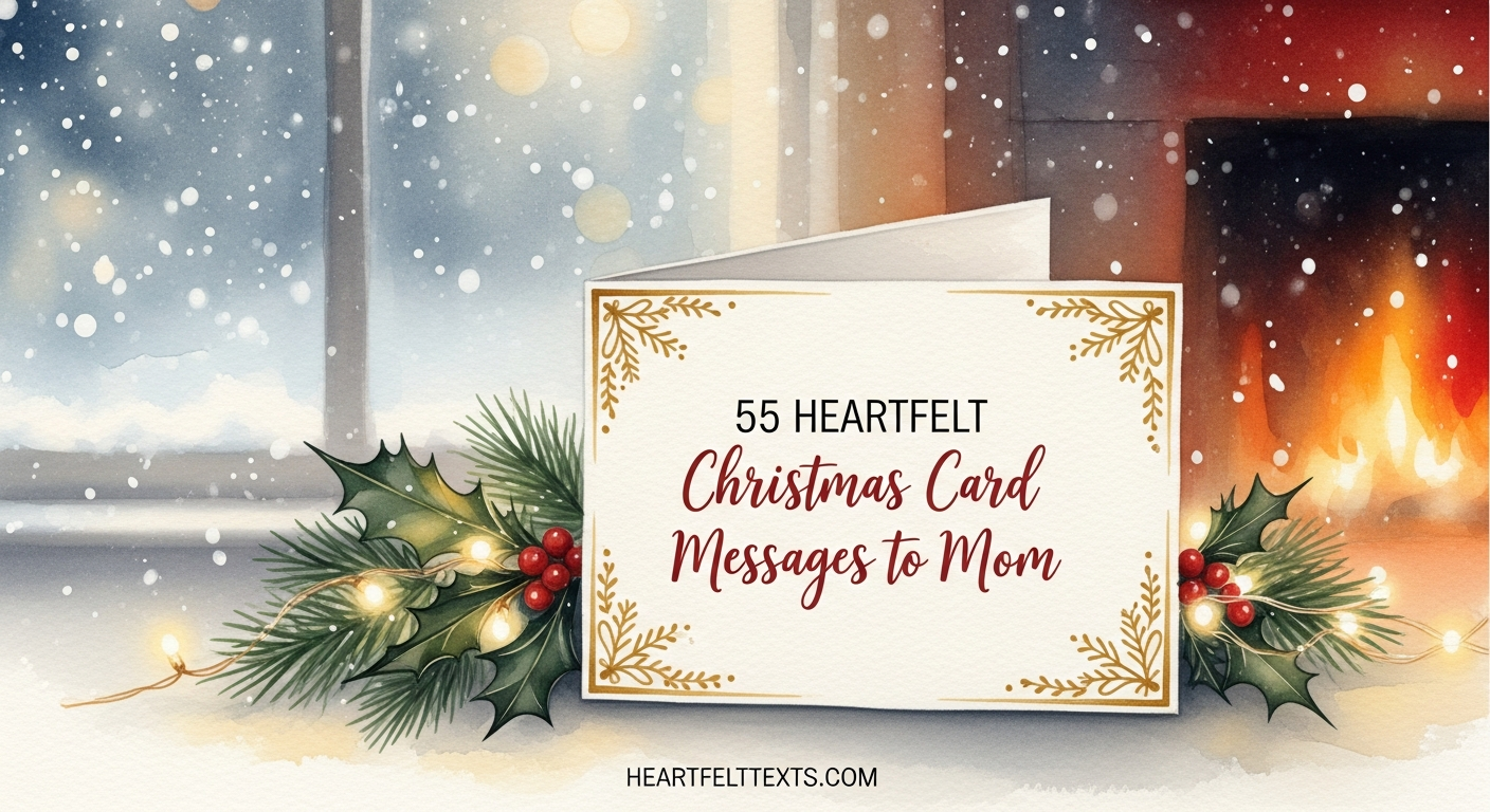 55 Heartfelt Christmas Card Messages to Mom
