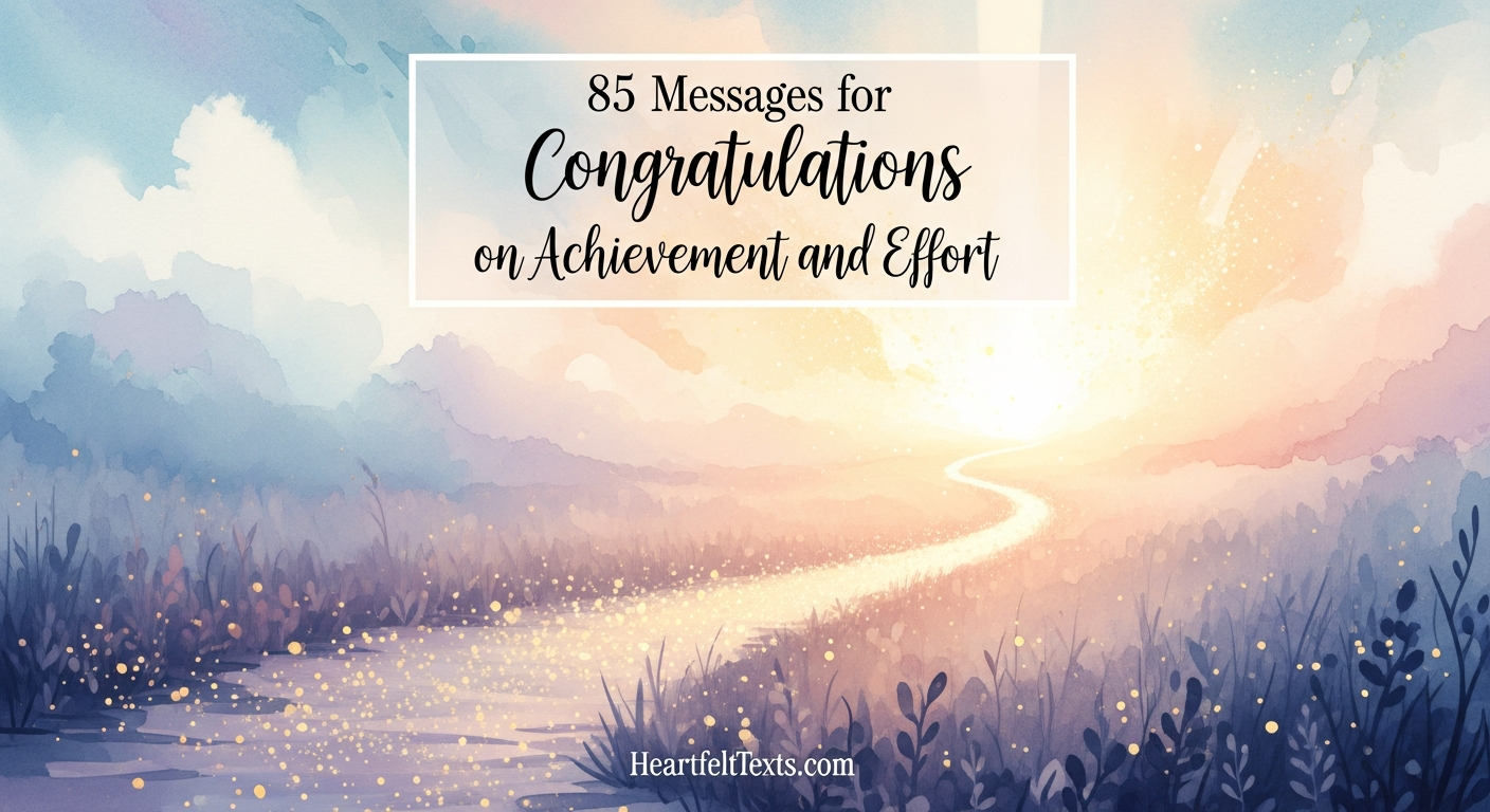 85 Messages for Congratulations on Achievement and Effort