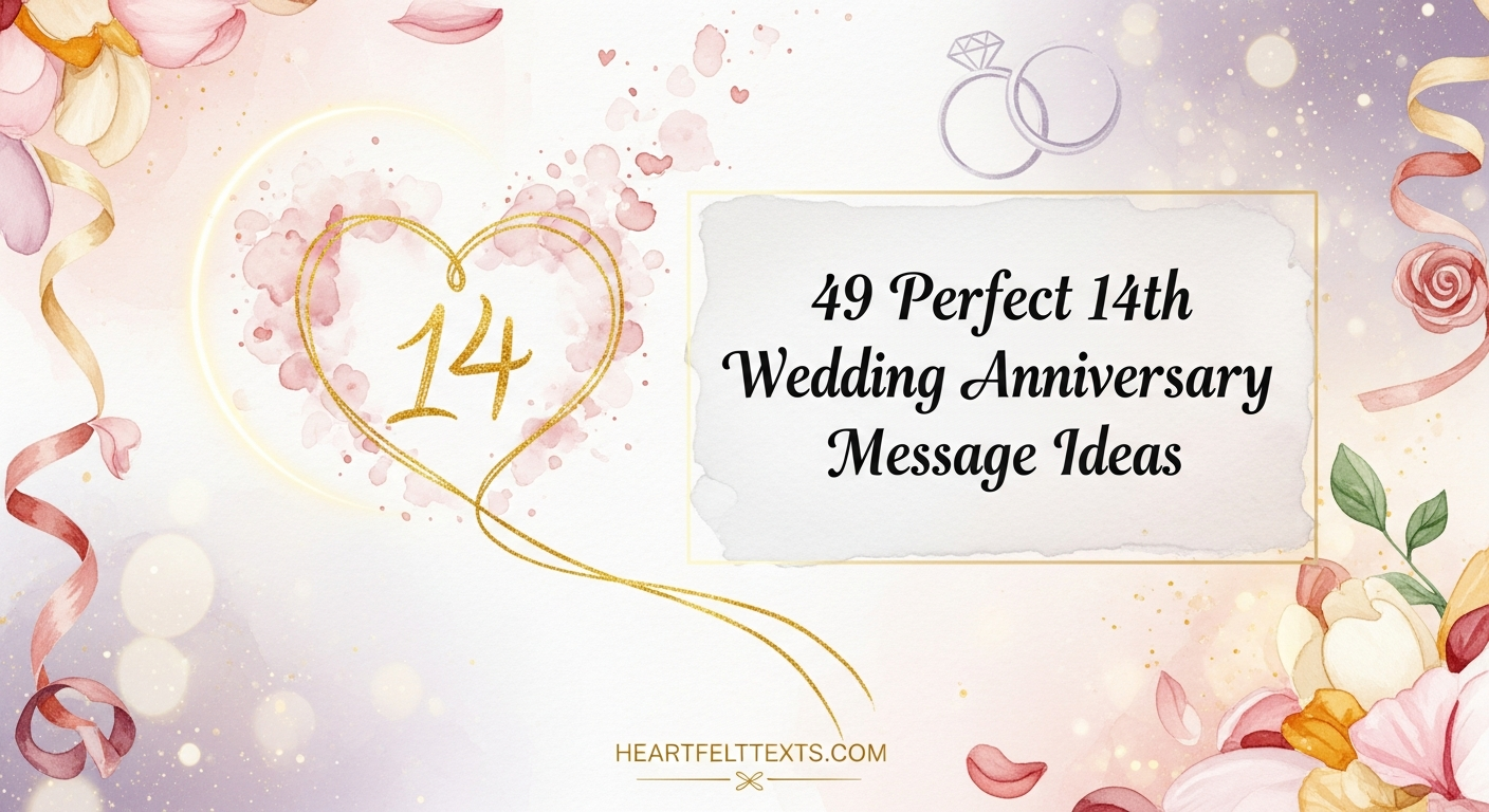 49 Perfect 14th Wedding Anniversary Message Ideas