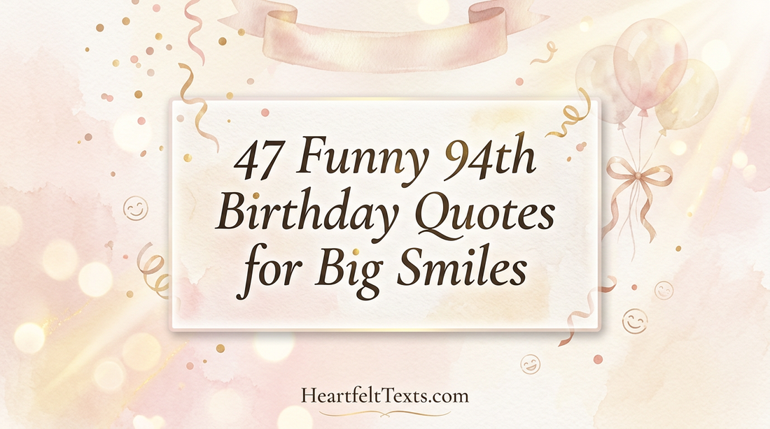 47 Funny 94th Birthday Quotes for Big Smiles