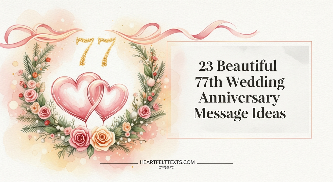 23 Beautiful 77th Wedding Anniversary Message Ideas