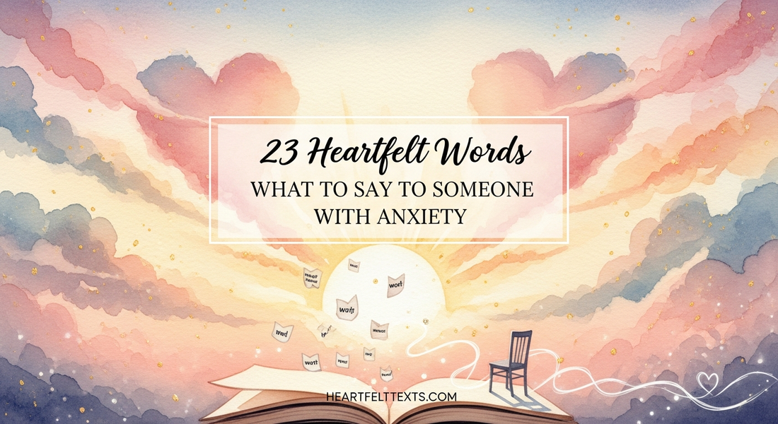 23 Heartfelt Words What to Say to Someone With Anxiety
