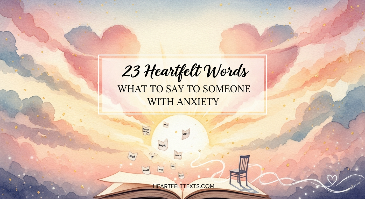 23 Heartfelt Words What to Say to Someone With Anxiety