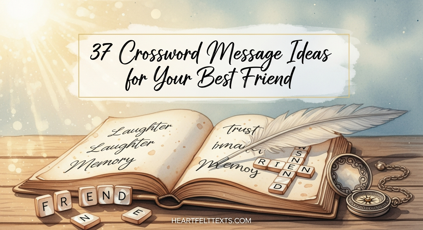 37 Crossword Message Ideas for Your Best Friend