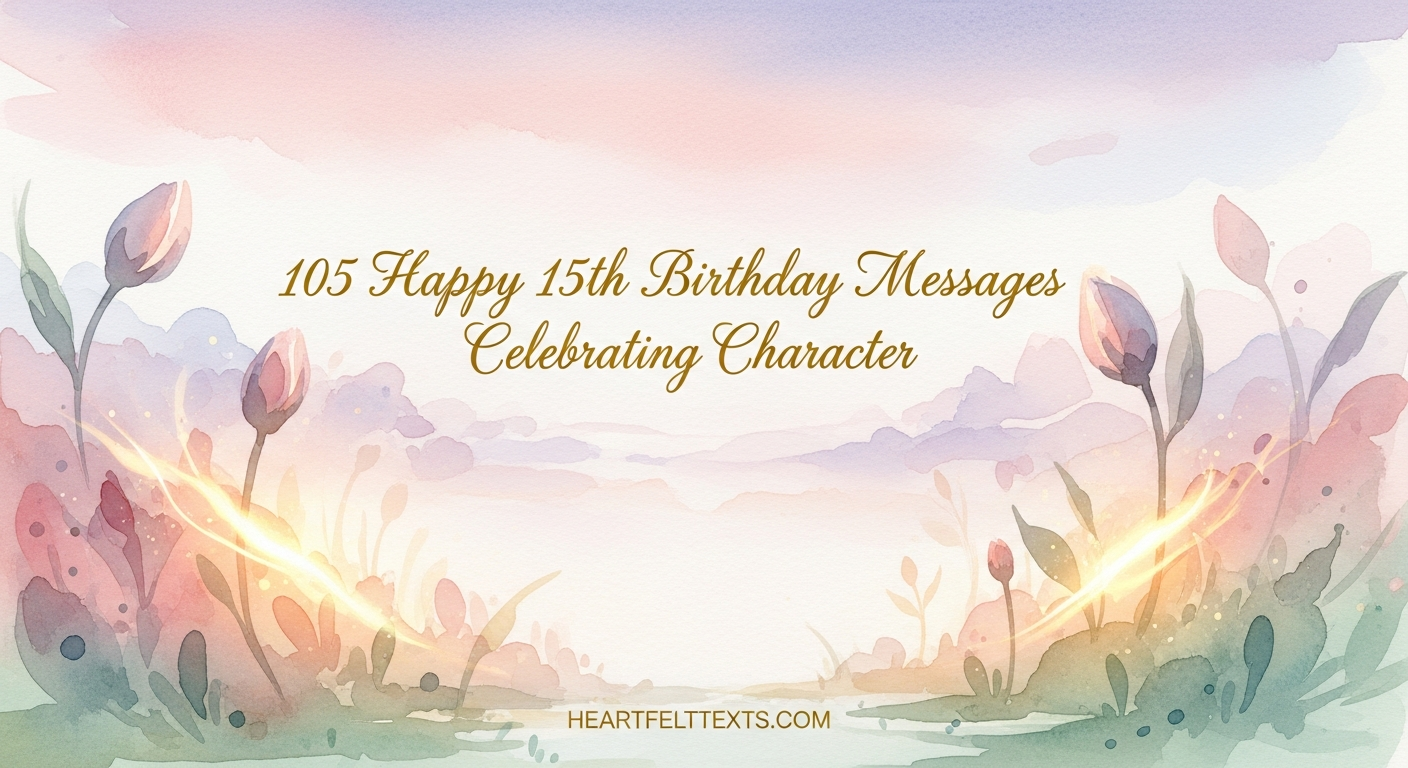105 Happy 15th Birthday Messages Celebrating Character