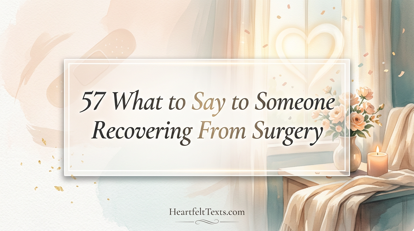 57 What to Say to Someone Recovering From Surgery