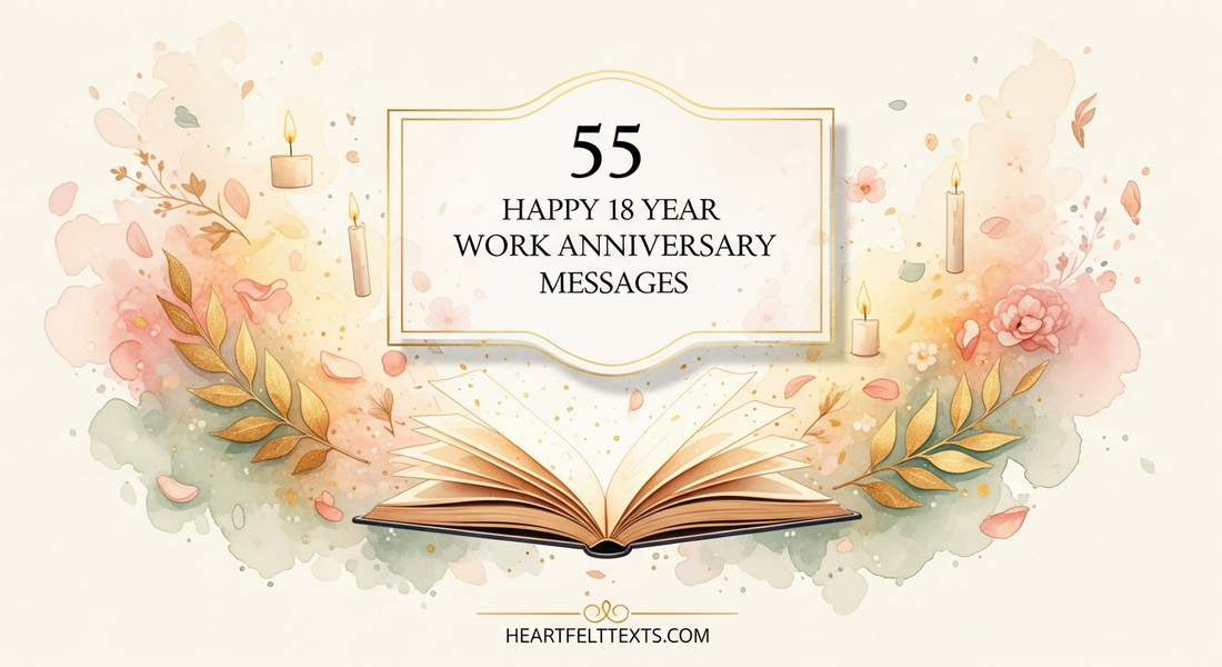 55 Happy 18 Year Work Anniversary Messages Heartfelt