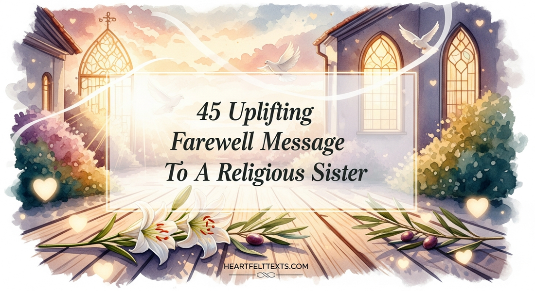45 Uplifting Farewell Message To A Religious Sister