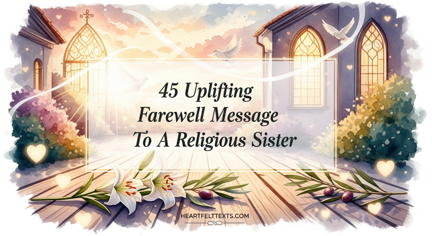 45 Uplifting Farewell Message To A Religious Sister