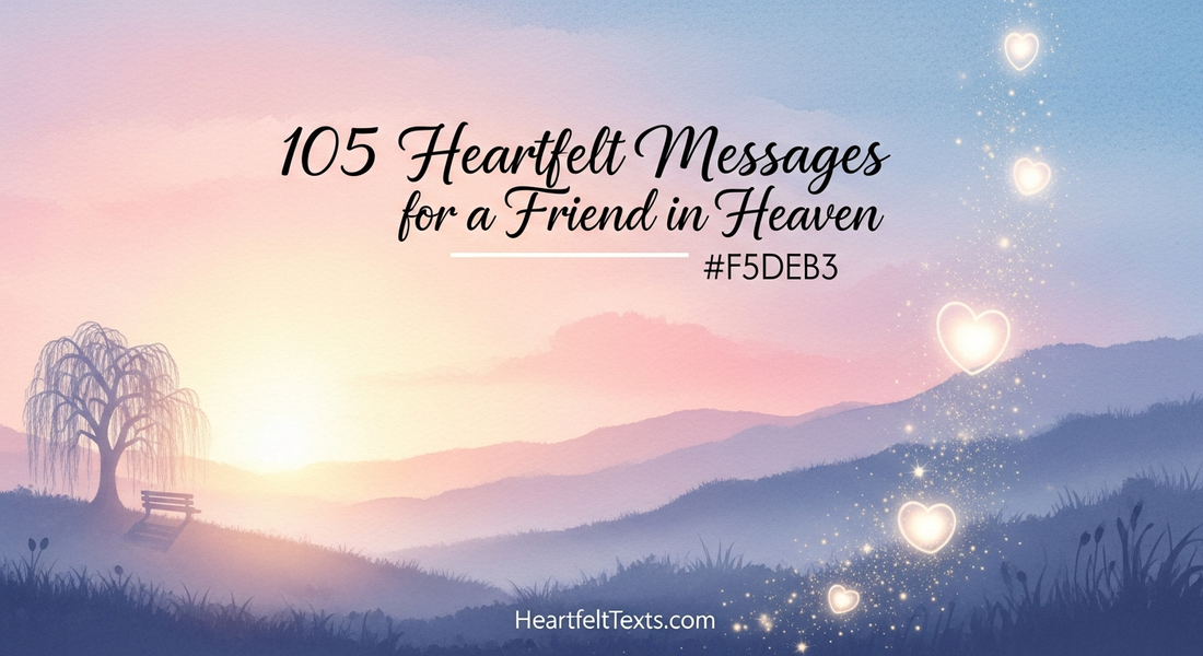 105 Heartfelt Messages for a Friend in Heaven