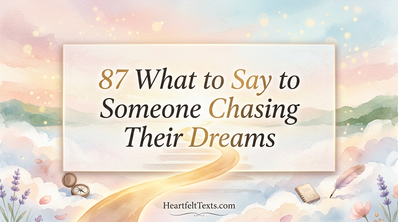 87 What to Say to Someone Chasing Their Dreams