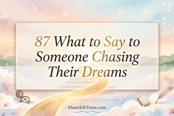 87 What to Say to Someone Chasing Their Dreams