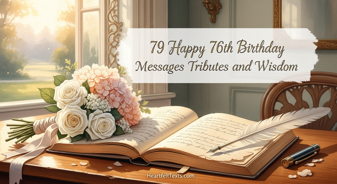 79 Happy 76th Birthday Messages Tributes and Wisdom