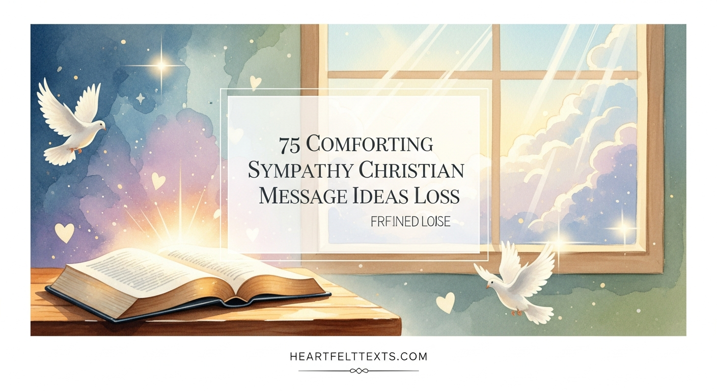 75 Comforting Sympathy Christian Message Ideas for Loss
