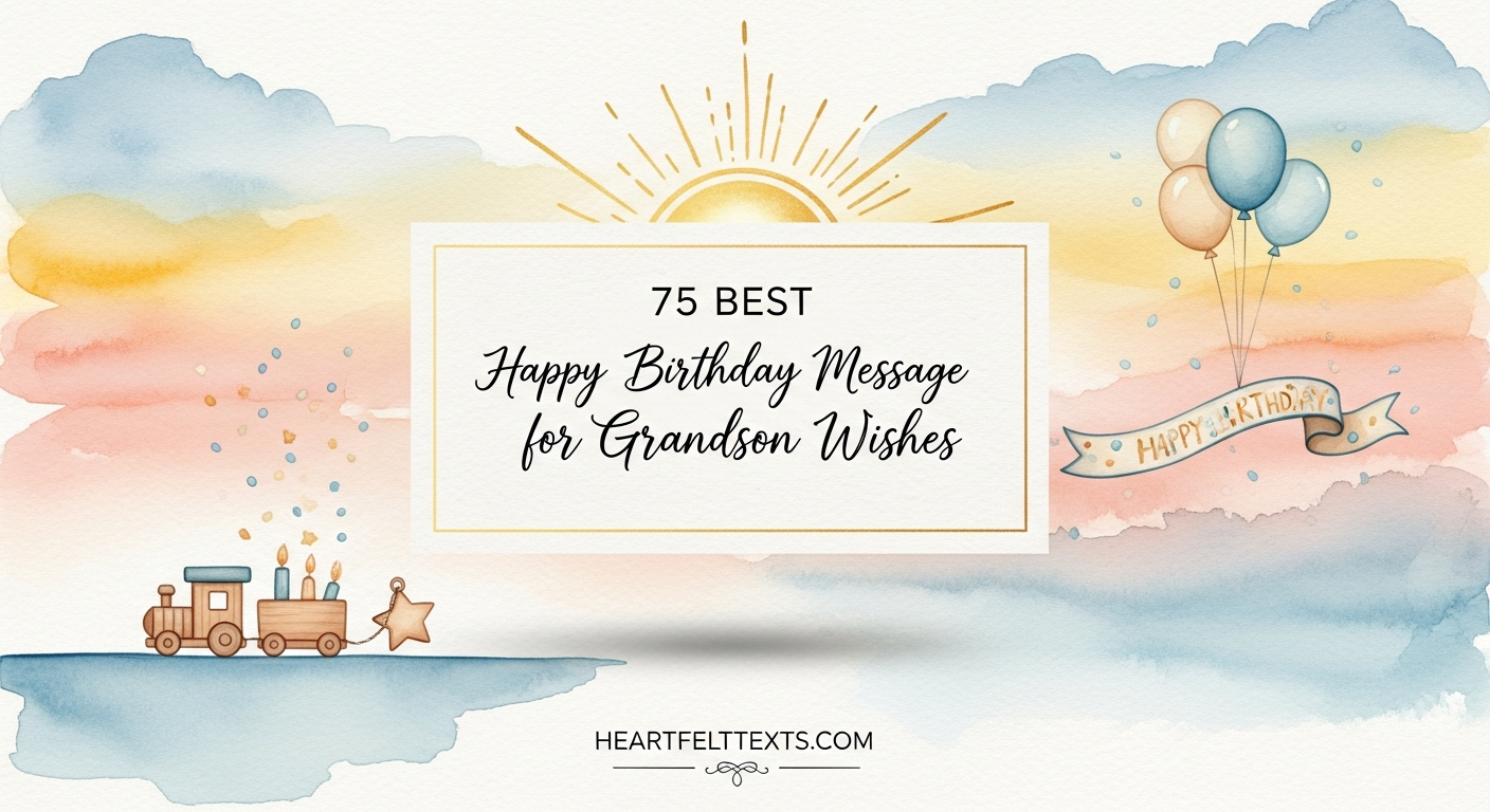 75 Best Happy Birthday Message for Grandson Wishes