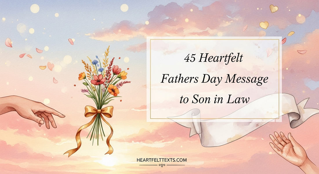 45 Heartfelt Fathers Day Message to Son in Law
