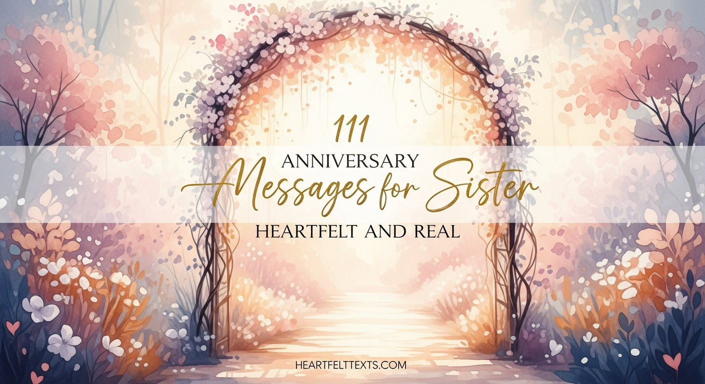 111 Anniversary Messages for Sister Heartfelt and Real