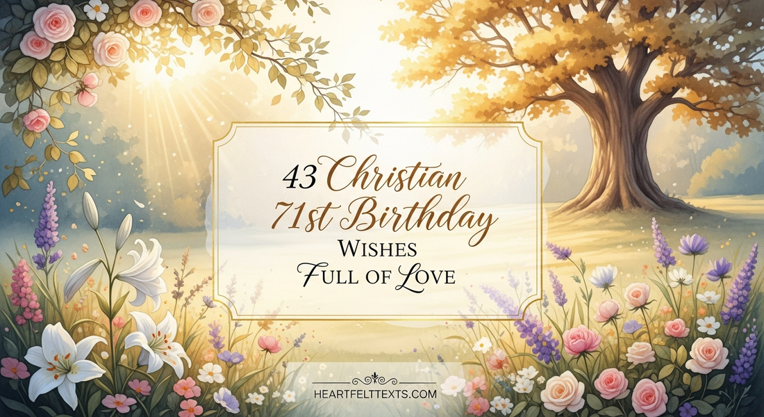 43 Christian 71st Birthday Wishes Full of Love