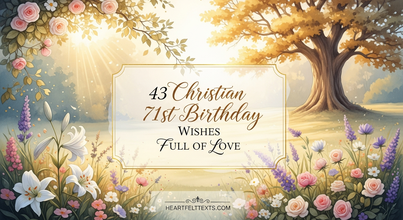 43 Christian 71st Birthday Wishes Full of Love