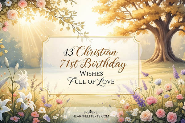 43 Christian 71st Birthday Wishes Full of Love