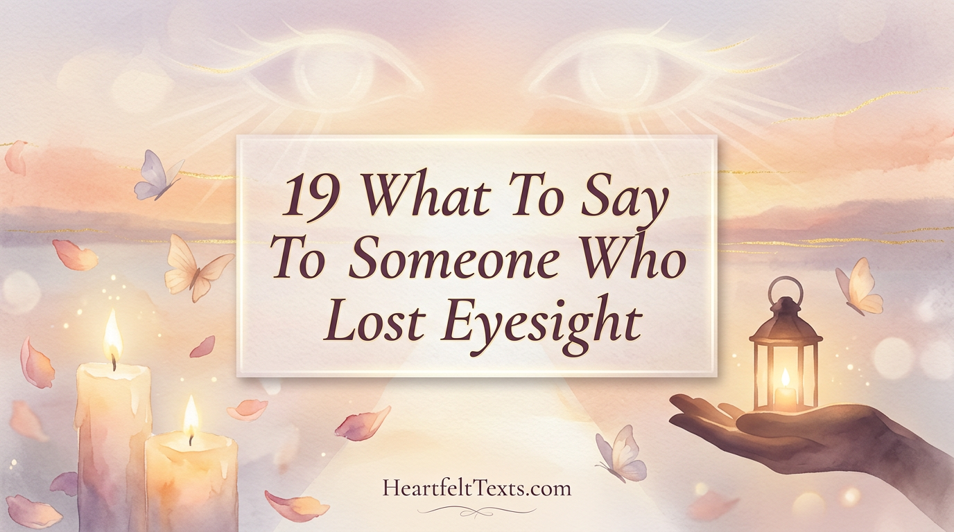 19 What To Say To Someone Who Lost Eyesight