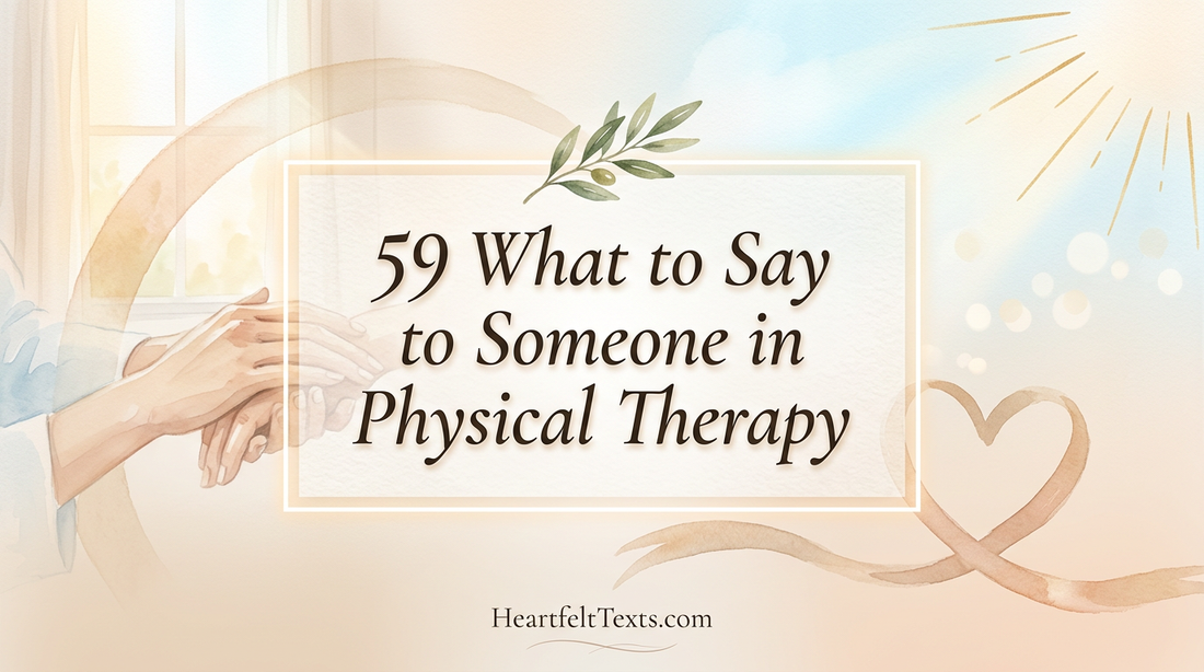 59 What to Say to Someone in Physical Therapy