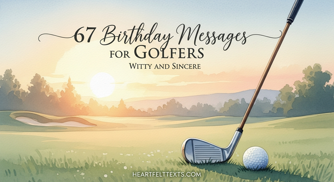 67 Birthday Messages for Golfers Witty and Sincere