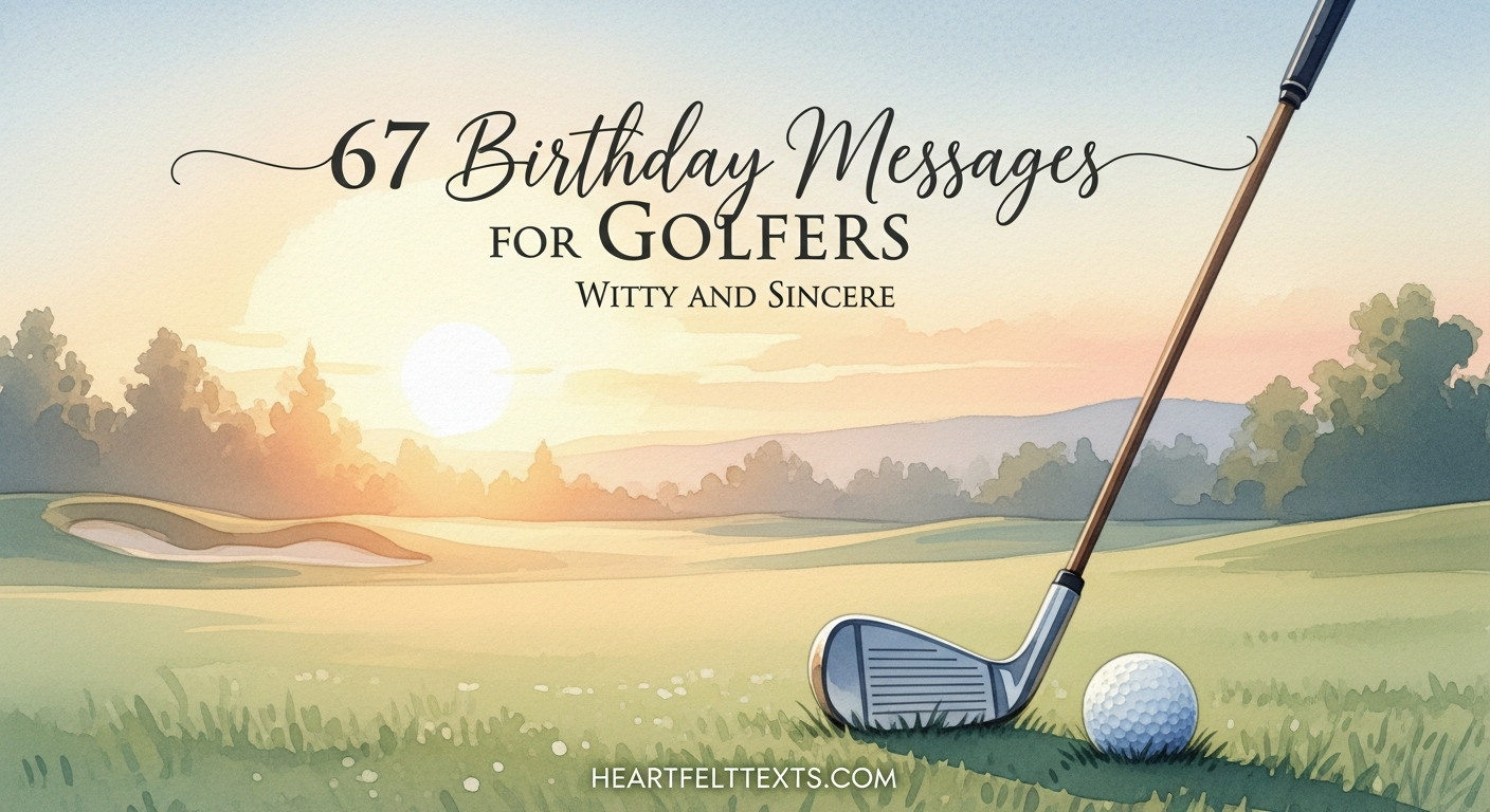 67 Birthday Messages for Golfers Witty and Sincere