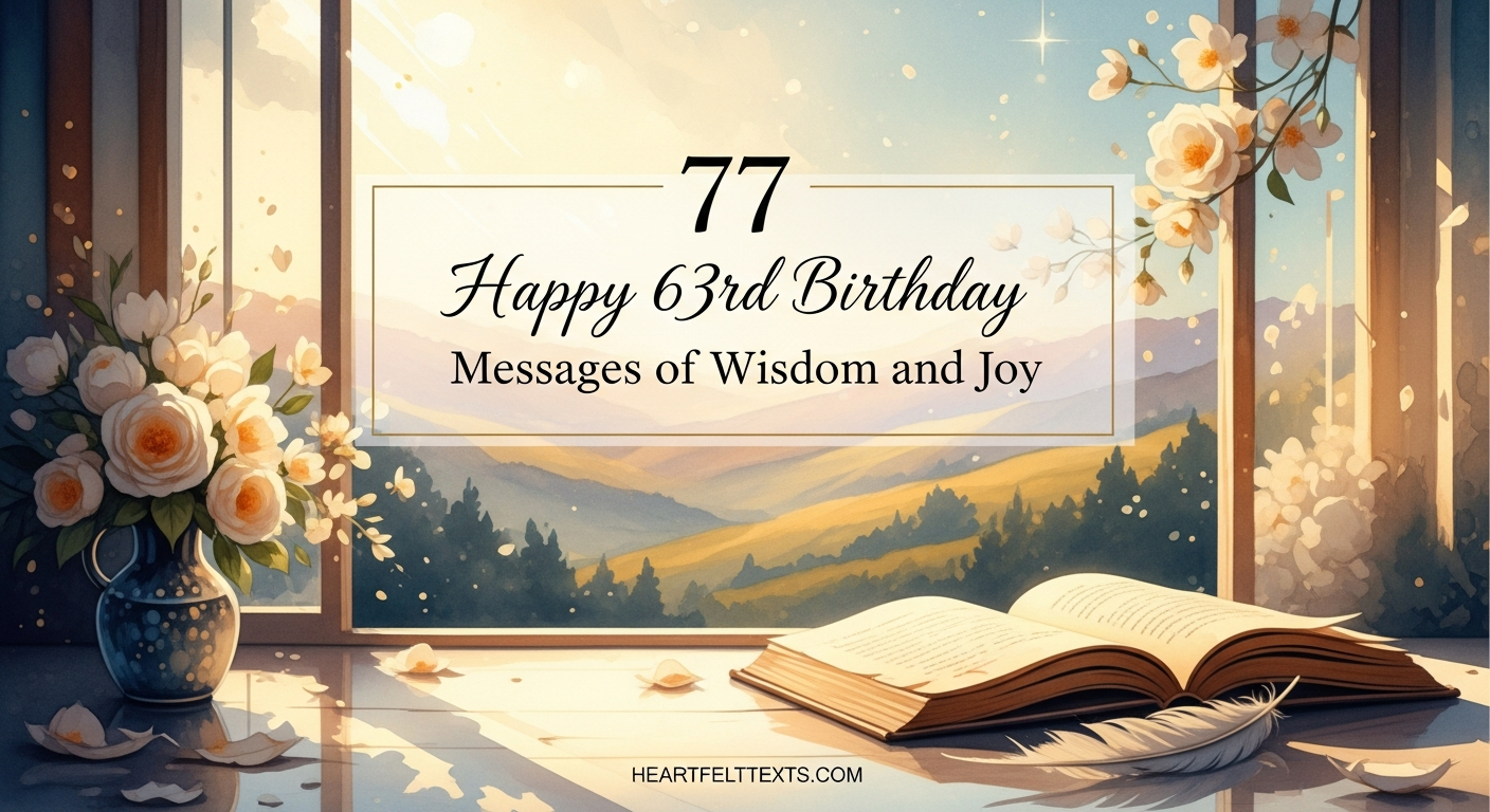 77 Happy 63rd Birthday Messages of Wisdom and Joy