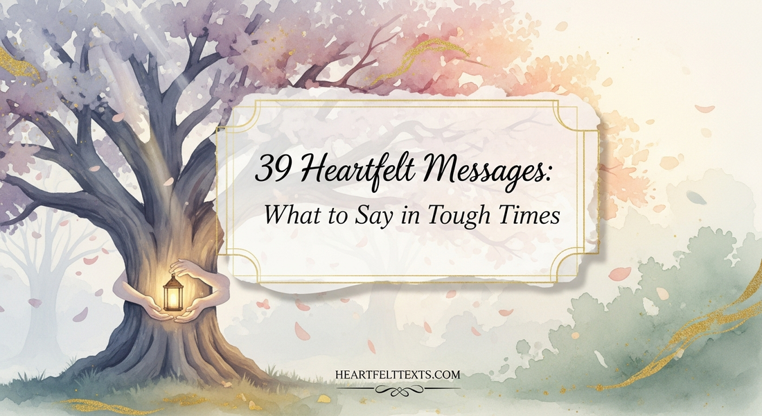 39 Heartfelt Messages What to Say Tough Time