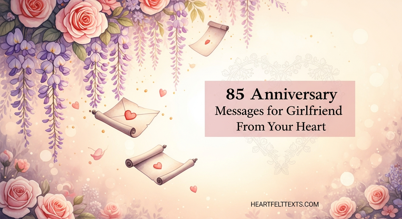 85 Anniversary Messages for Girlfriend From Your Heart