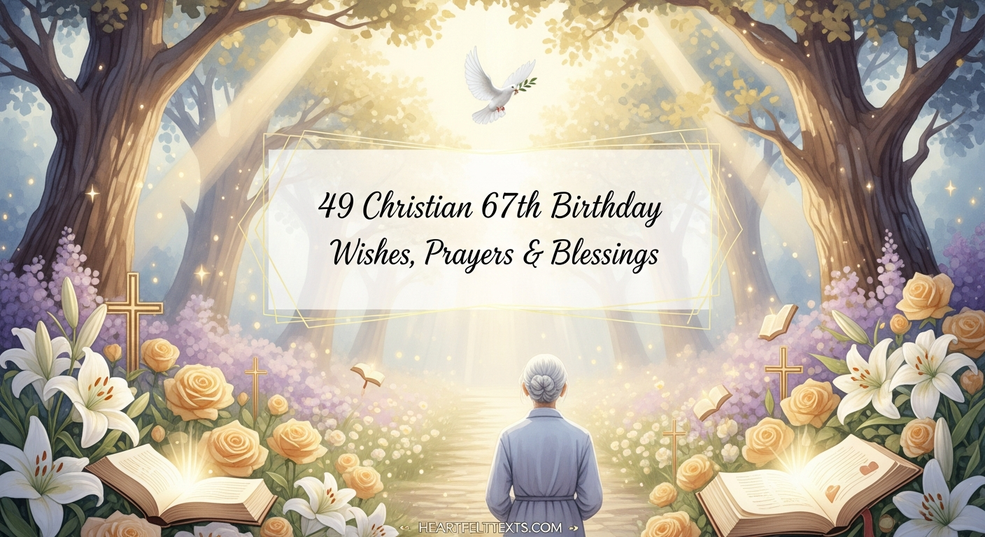 49 Christian 67th Birthday Wishes Prayers & Blessings