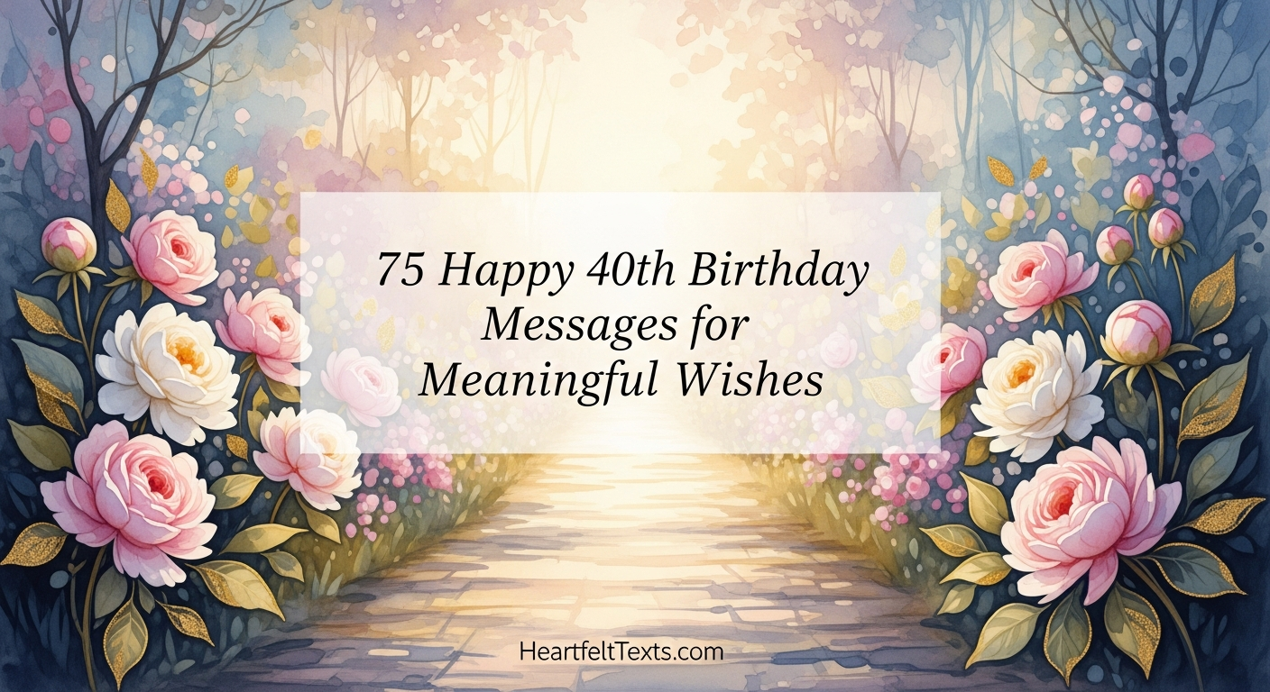 75 Happy 40th Birthday Messages for Meaningful Wishes