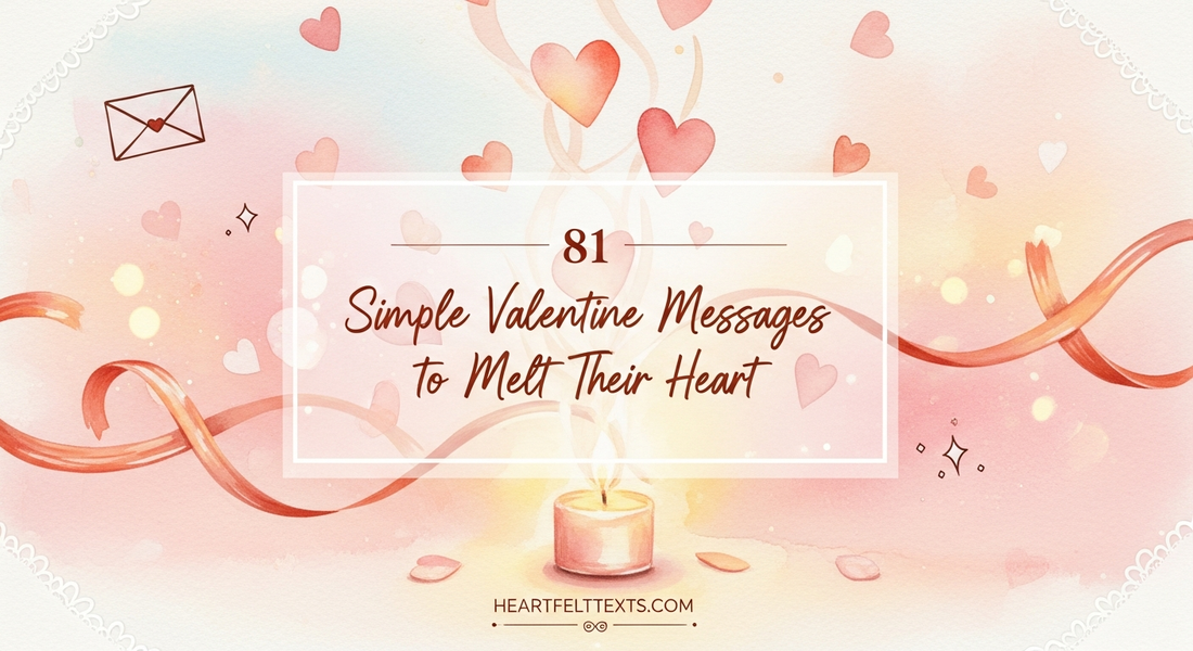 81 Simple Valentine Messages to Melt Their Heart