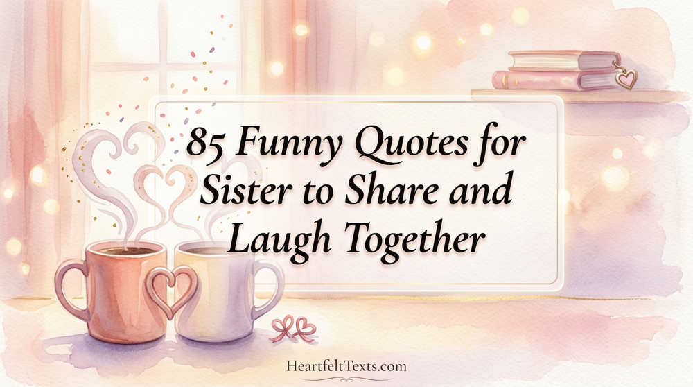 85 Funny Quotes for Sister to Share and Laugh Together