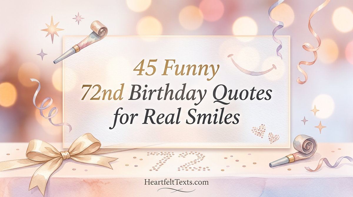 45 Funny 72nd Birthday Quotes for Real Smiles