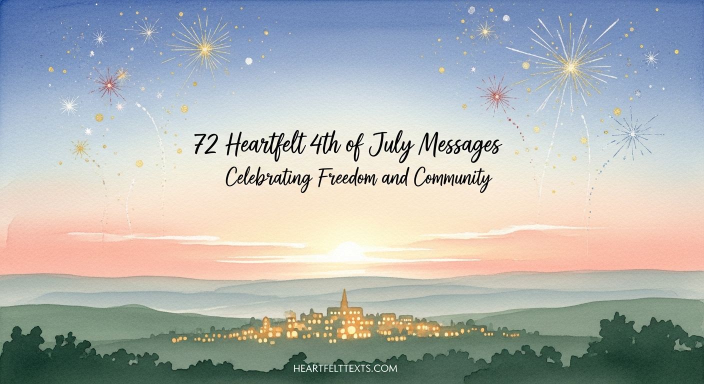 72 Heartfelt 4th of July Messages Celebrating Freedom and Community