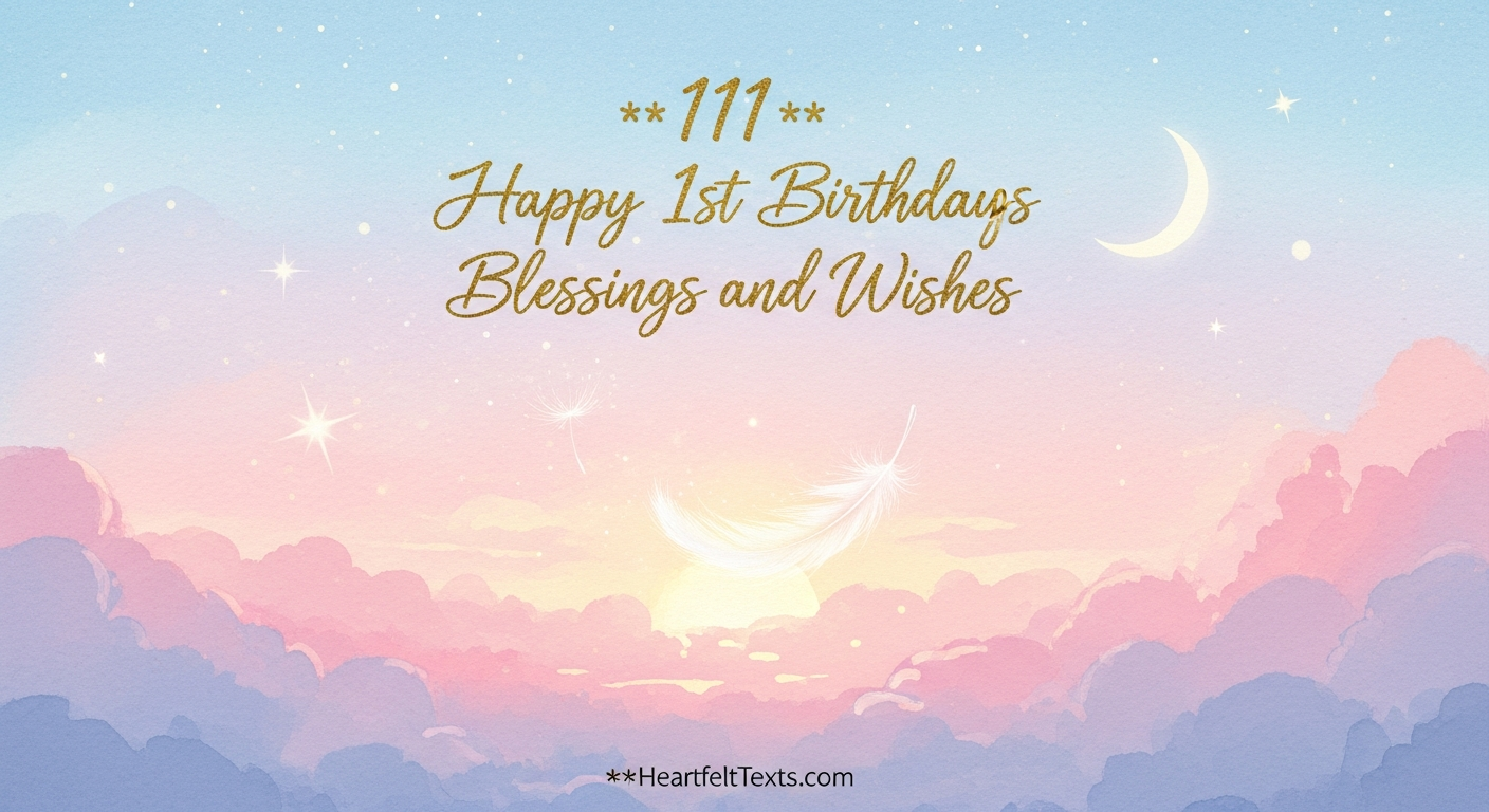 111 Happy 1st Birthday Messages Blessings and Wishes