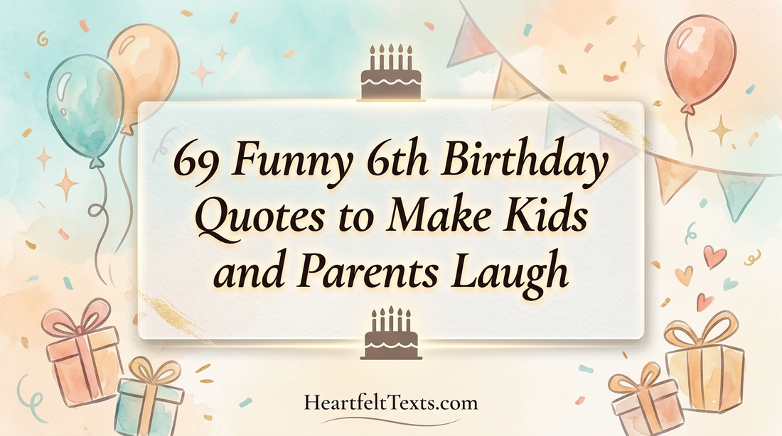 69 Funny 6th Birthday Quotes to Make Kids and Parents Laugh
