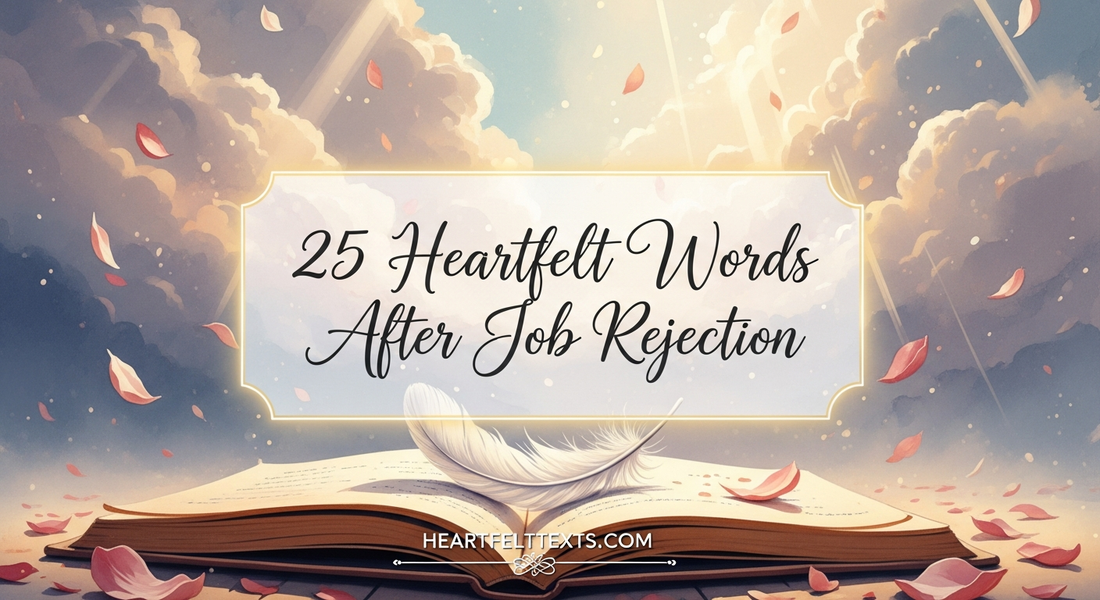 25 Heartfelt Words After Job Rejection