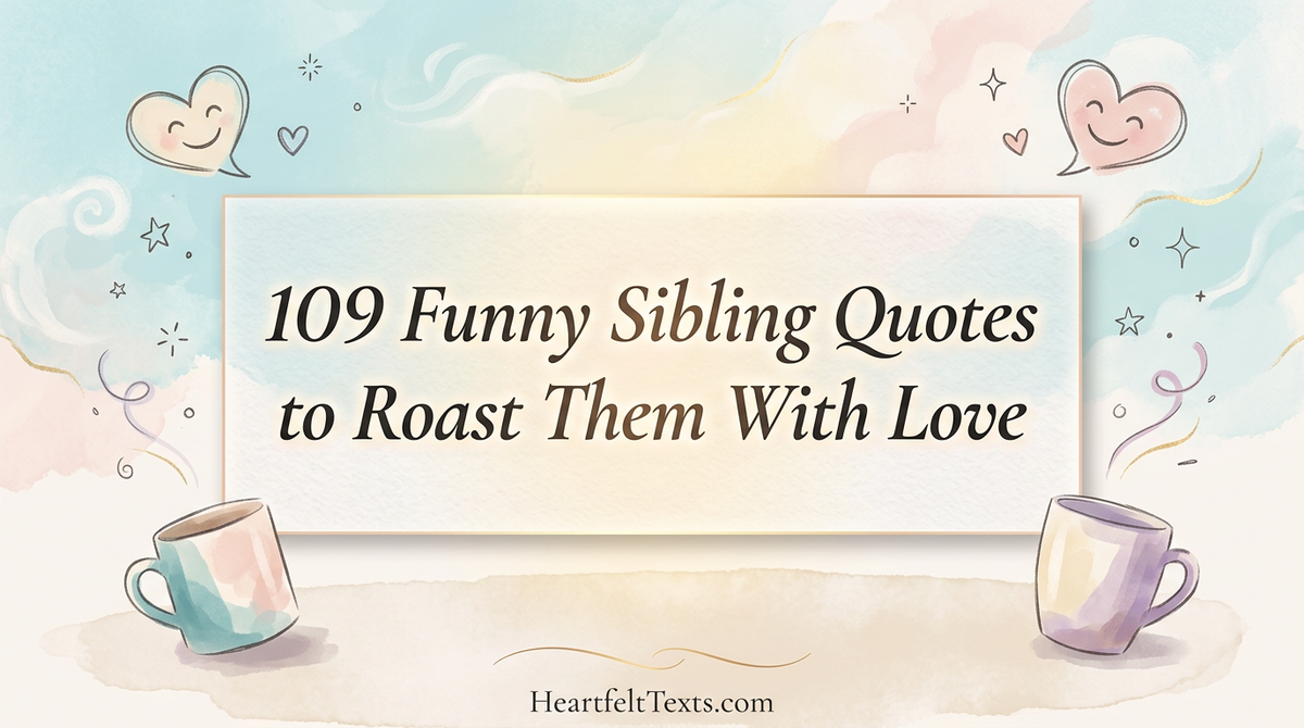 109 Funny Sibling Quotes to Roast Them With Love