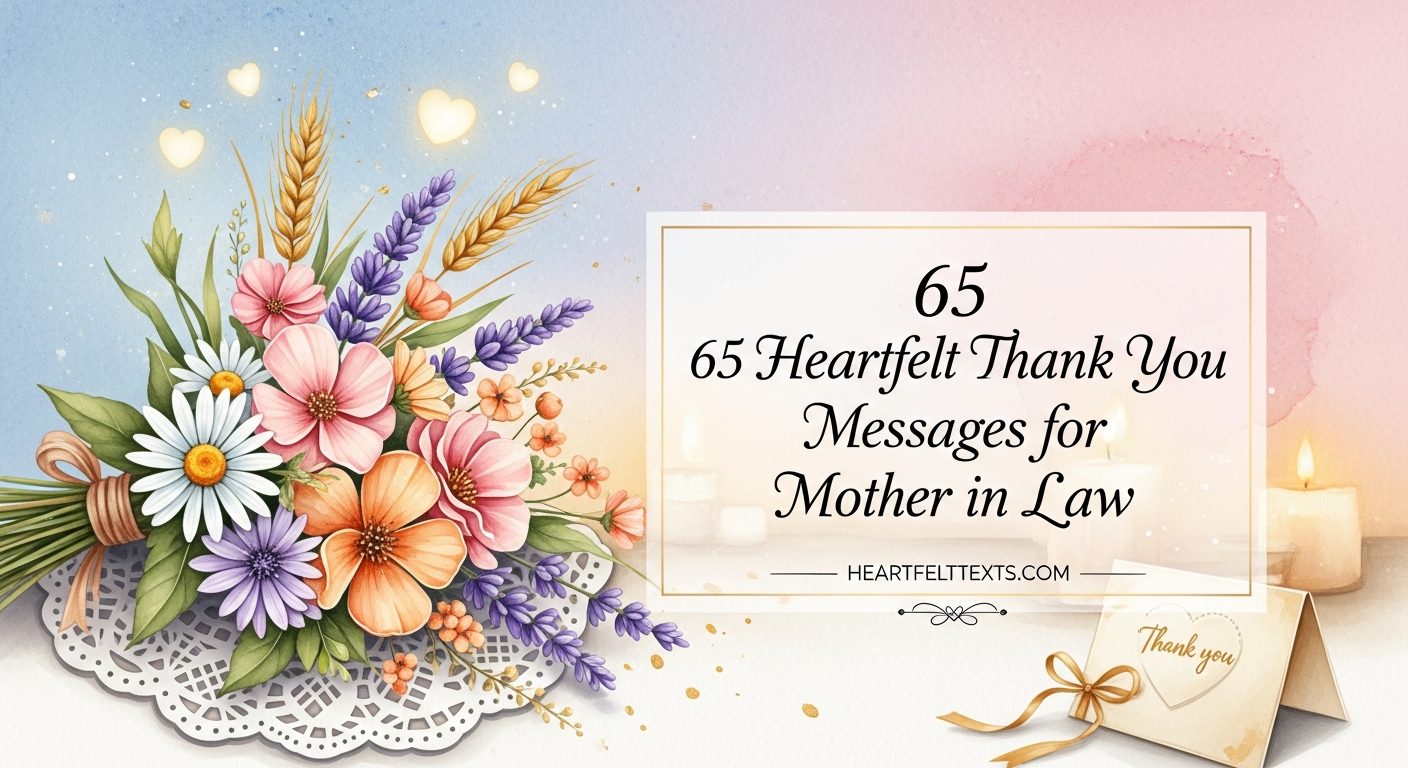 65 Heartfelt Thank You Messages for Mother in Law