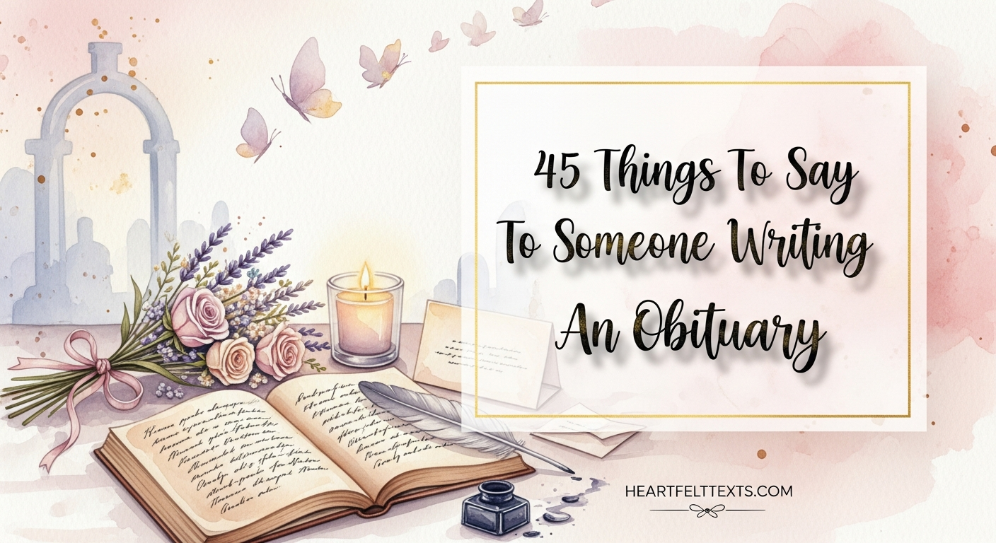 45 Things To Say To Someone Writing An Obituary