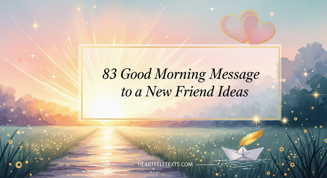 83 Good Morning Message to a New Friend Ideas