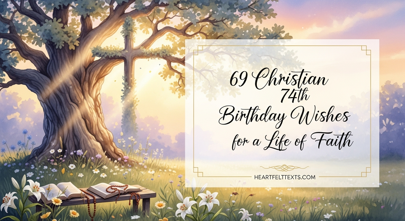 69 Christian 74th Birthday Wishes for a Life of Faith