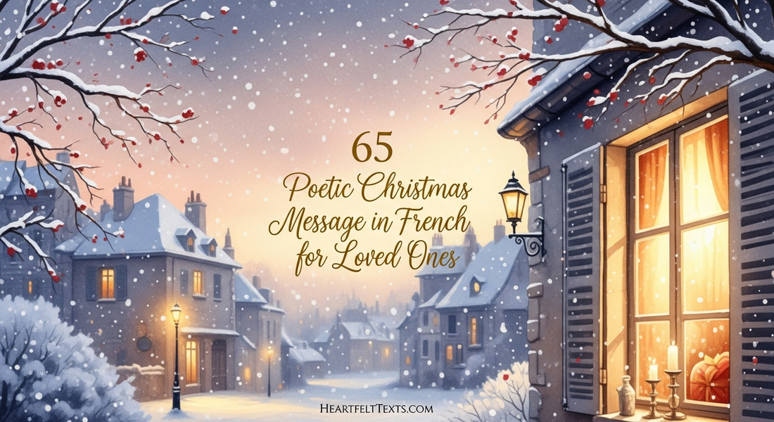 65 Poetic Christmas Message in French for Loved Ones