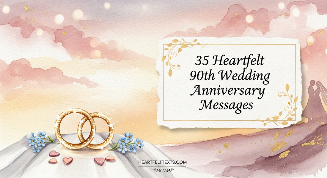 35 Heartfelt 90th Wedding Anniversary Messages