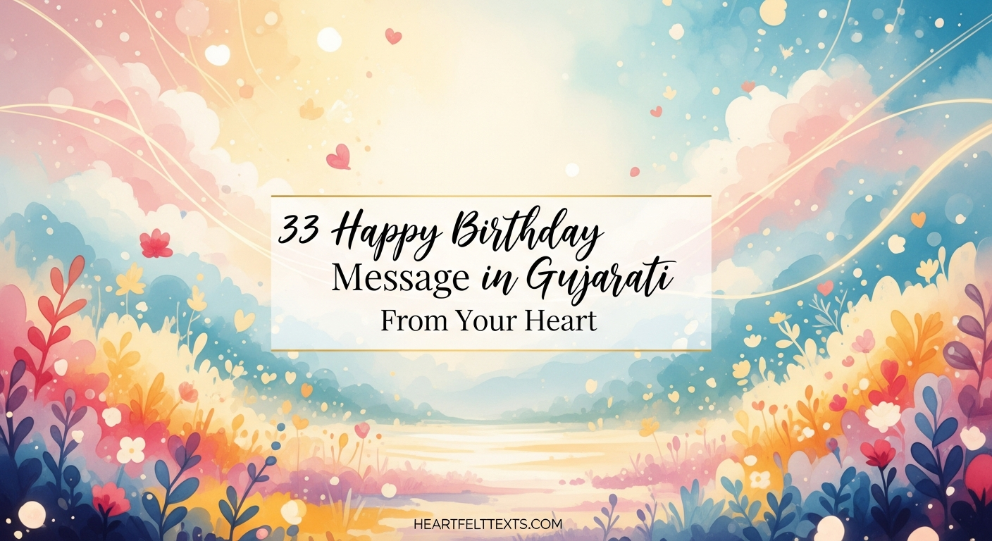 33 Happy Birthday Message in Gujarati From Your Heart